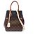 Louis Vuitton Fold Tote MM Monogram Noir Wine Cream