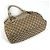 Borsa Gucci Sukey beige in tela GG e pelle - vista 2