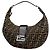 Fendi Schultertasche aus Canvas mit Zucca-Muster