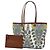 Borsa Tote Etro in tela marrone e bianca