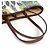 Borsa Tote Etro in tela marrone e bianca - vista 6