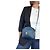 Christian Dior Borsa a Tracolla in Pelle Blu Navy - vista 2