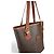Céline Celine Borsa Cabas Macadam Monogramma Pelle Marrone - vista 5