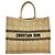 Christian Dior Book Cannage de rafia bordada Large