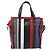 Balenciaga Bazar Striped Leather Medium