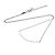 Pendente Tiffany & Co. T Smile Oro Bianco 18K Small