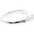 Fede curva Tiffany & Co. Elsa Peretti in platino con diamanti - vista 4
