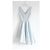 Christian Dior x Raf Simons Herbst 2014 Hellblaues strukturiertes Brokatkleid - Ansicht 3