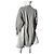 Abito Ibrido Sacai in Cotone Grigio e Nylon - vista 10