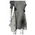 Abito Ibrido Sacai in Cotone Grigio e Nylon - vista 14