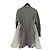 Abito Ibrido Sacai in Cotone Grigio e Nylon - vista 2