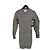 Abito Ibrido Sacai in Cotone Grigio e Nylon - vista 3