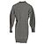 Abito Ibrido Sacai in Cotone Grigio e Nylon - vista 4