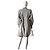 Abito Ibrido Sacai in Cotone Grigio e Nylon - vista 9