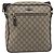 Sac Messenger Gucci avec fermeture éclair frontale en toile enduite GG Medium