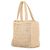 Borsa tote Prada in crochet e rafia nera - vista 2