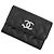 Portabiglietti Chanel in vitello nero