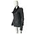 Rick Owens Giacca in Pelle Nera Biker - vista 13