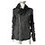 Rick Owens Giacca in Pelle Nera Biker - vista 18