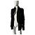 Rick Owens Giacca in Pelle Nera Biker - vista 19