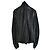 Rick Owens Giacca in Pelle Nera Biker - vista 3