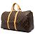 Borsa da viaggio Louis Vuitton Monogram Keepall 50 Marrone - vista 2