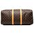 Borsa da viaggio Louis Vuitton Monogram Keepall 50 Marrone - vista 3