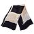 Foulard in seta Chanel CC con stampa geometrica nera