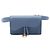 Pouch cintura Saddle Dior in pelle di vitello grana blu