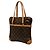Borsa a tracolla Louis Vuitton Monogram Coussin GM Marrone - vista 2