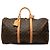 Borsa da viaggio Louis Vuitton Monogram Keepall Bandouliere 50 Marrone