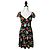 Vestido Mini John Galliano Estampado de Cerezas y Leopardo