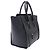 Céline Borsa a mano in pelle Celine in blu navy scuro e nero - vista 4