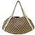 Borsa Gucci in tela GG beige e marrone - vista 2