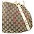 Borsa Gucci in tela GG beige e marrone - vista 9