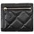 Cartera Chanel negra tri-fold en lambskin - vista 3