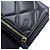 Cartera Chanel negra tri-fold en lambskin - vista 8