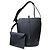 Borsa a secchiello in pelle nera e verde Burberry