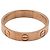Anello Cartier Mini Love in oro rosa 18K - vista 3