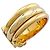 Anello Cartier 2C in oro giallo bianco e rosa - vista 8