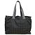 Borsa Tote Chanel MM in tela e pelle nera