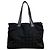 Borsa Tote Chanel MM in tela e pelle nera - vista 2
