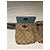 Borsello a vita Gucci GG Supreme Beige e Blu - vista 3