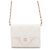 Portafoglio a catena/spalla Chanel White