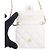 Portafoglio a catena/spalla Chanel White - vista 5
