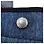 Borsa a mano Prada in denim e pelle nero blu - vista 11