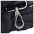 Borsa a mano Prada in denim e pelle nero blu - vista 15