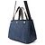 Borsa a mano Prada in denim e pelle nero blu - vista 2