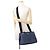 Borsa a mano Prada in denim e pelle nero blu - vista 5