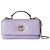 Gucci GG Milano Bolsa Pequena em Pele Acolchoada Roxa